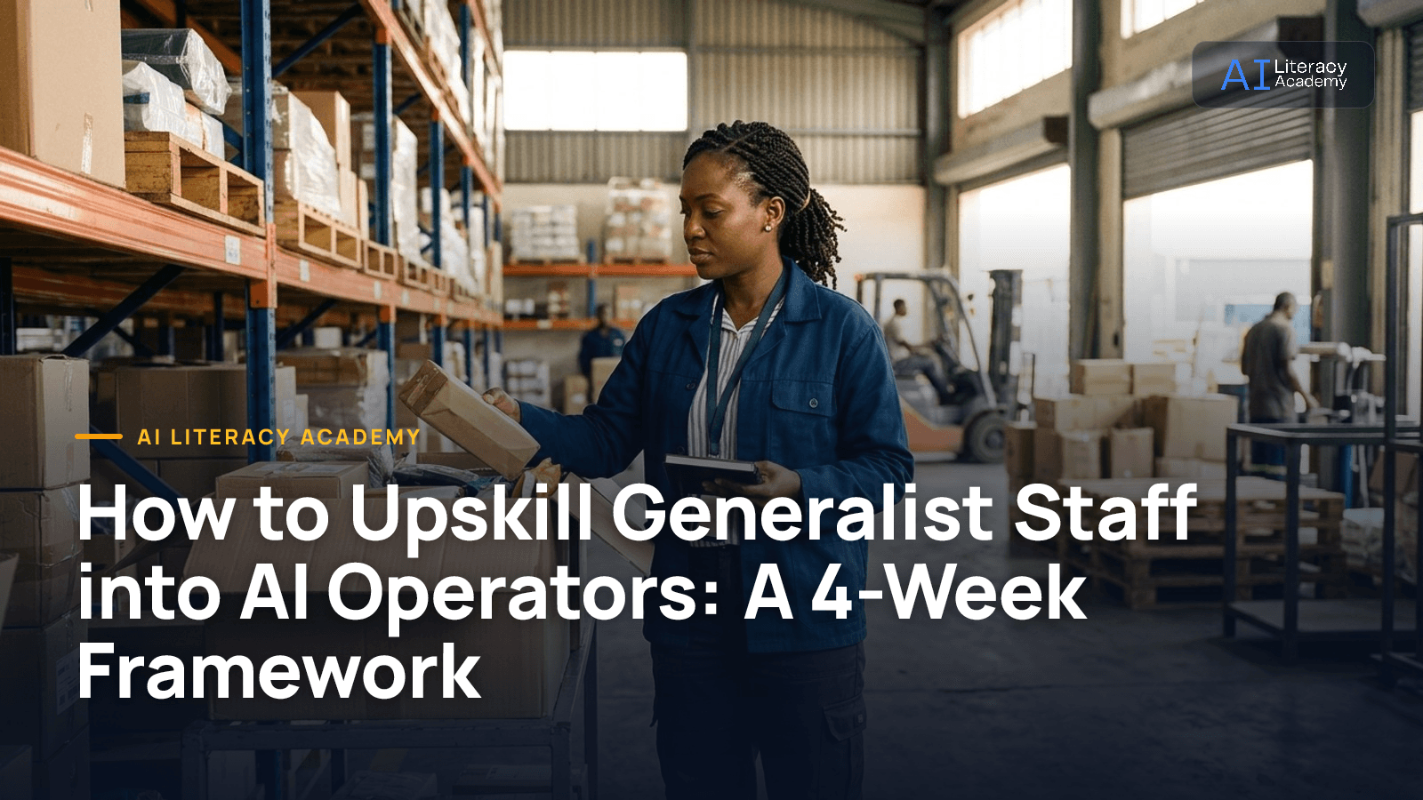 How to Upskill Generalist Staff into AI Operators: A 4-Week Framework