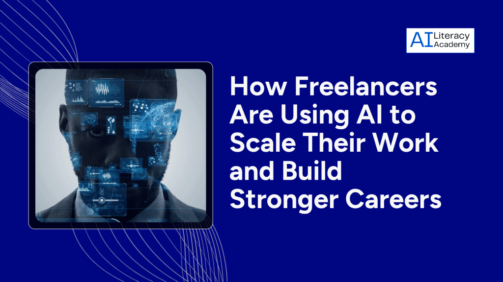 Freelancer using AI tools to scale productivity and manage clients
