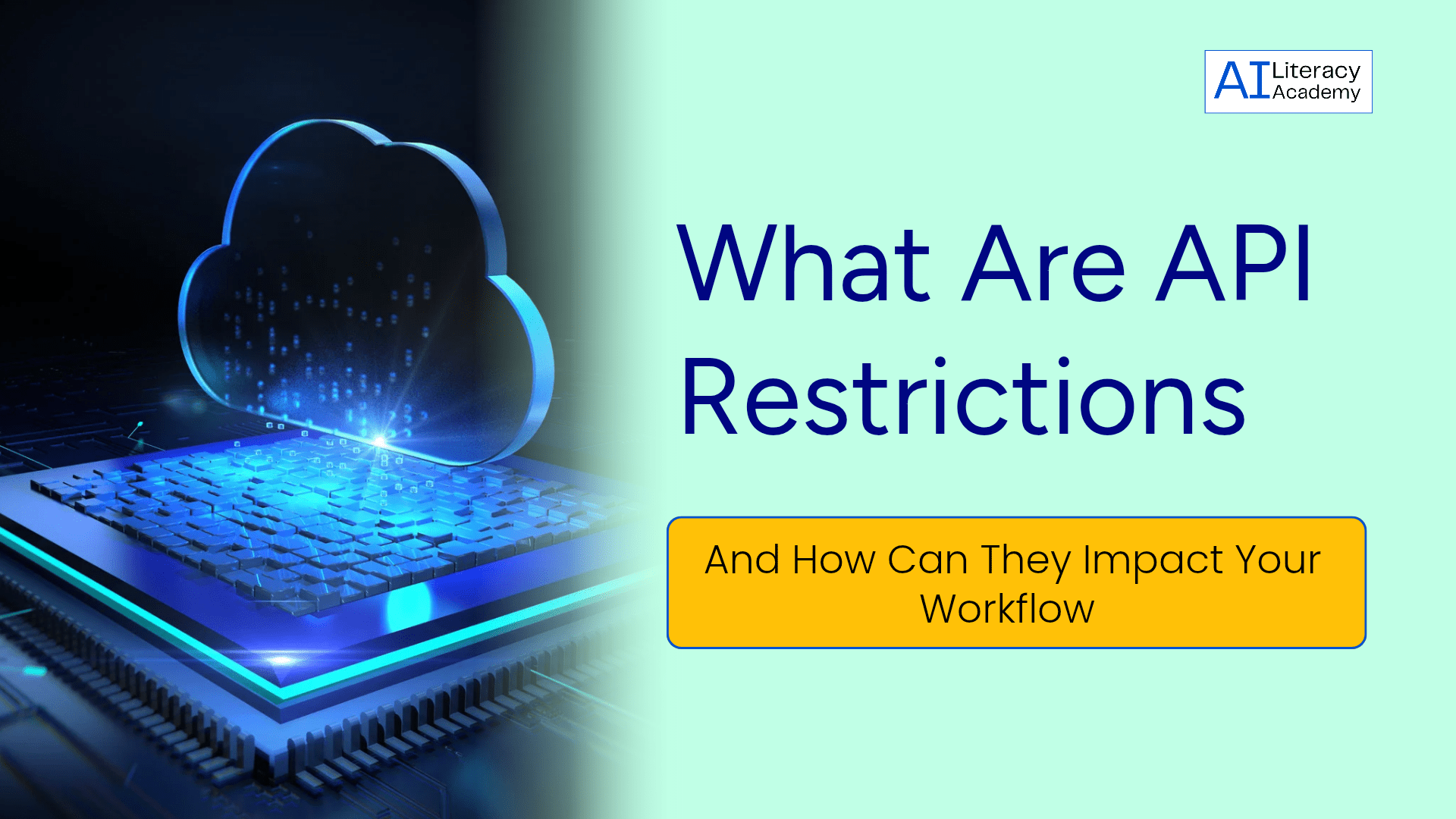 Professional holding tablet with floating data graphs representing API restrictions and automation performance