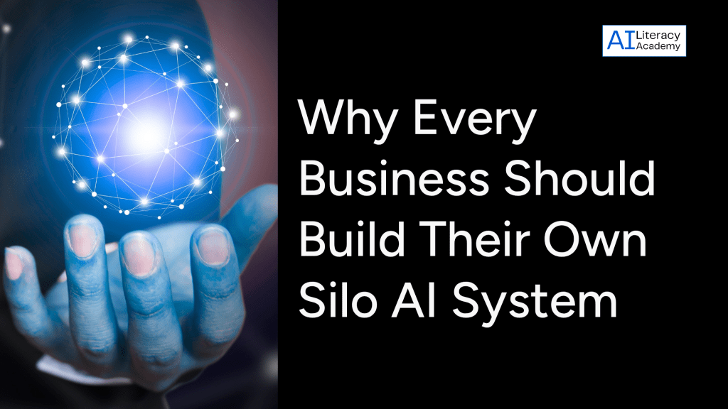 Secure AI workflow system inside a company data silo representing internal AI automation and control