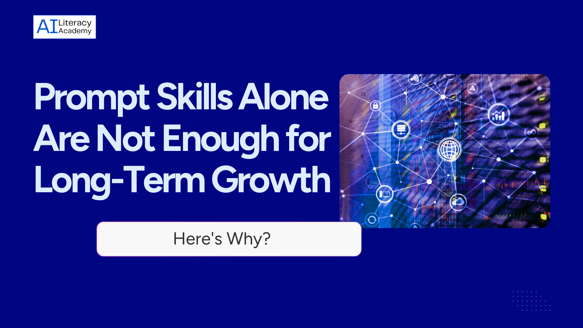 Diagram showing prompt skills as a base layer and broader AI career skills built on top for long-term growth.