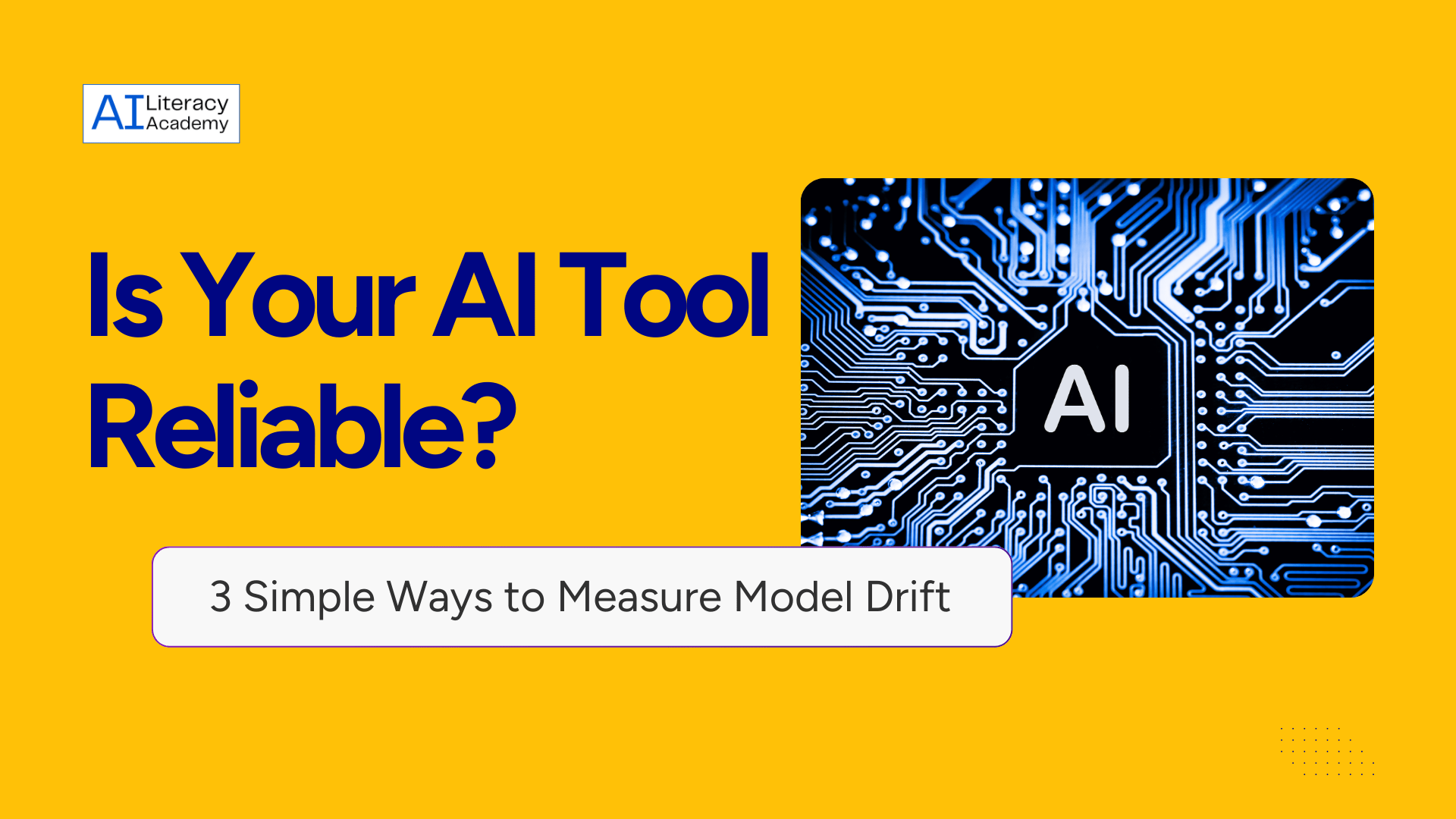 Professional reviewing AI outputs to check reliability and detect model drift