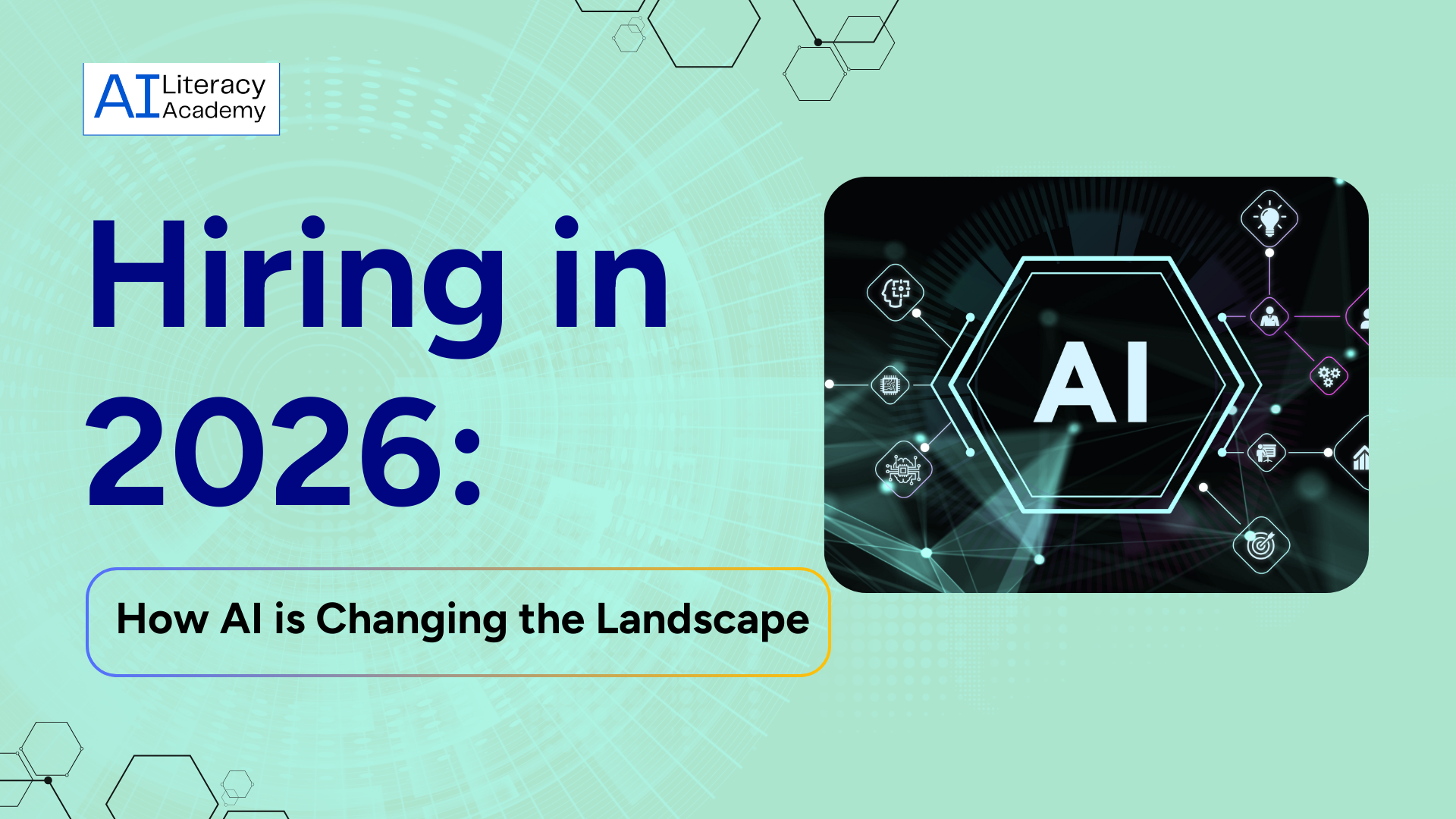 Illustration showing how AI supports HR processes like hiring, training, and performance management in 2026.