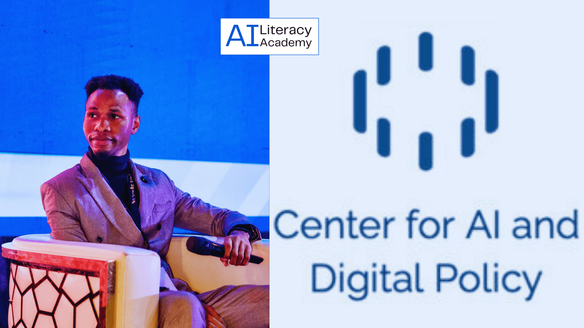 Fii Stephen AI Literacy Academy founder and CAIDP logo AI Policy Clinic Spring