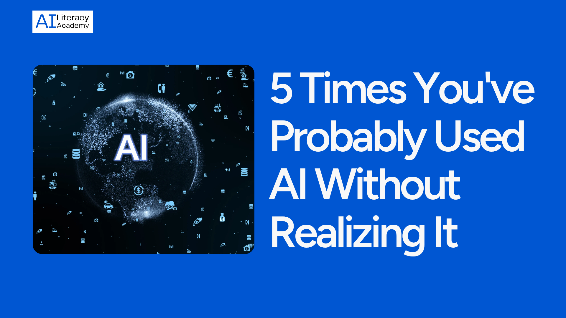 Illustration showing everyday tools quietly powered by artificial intelligence