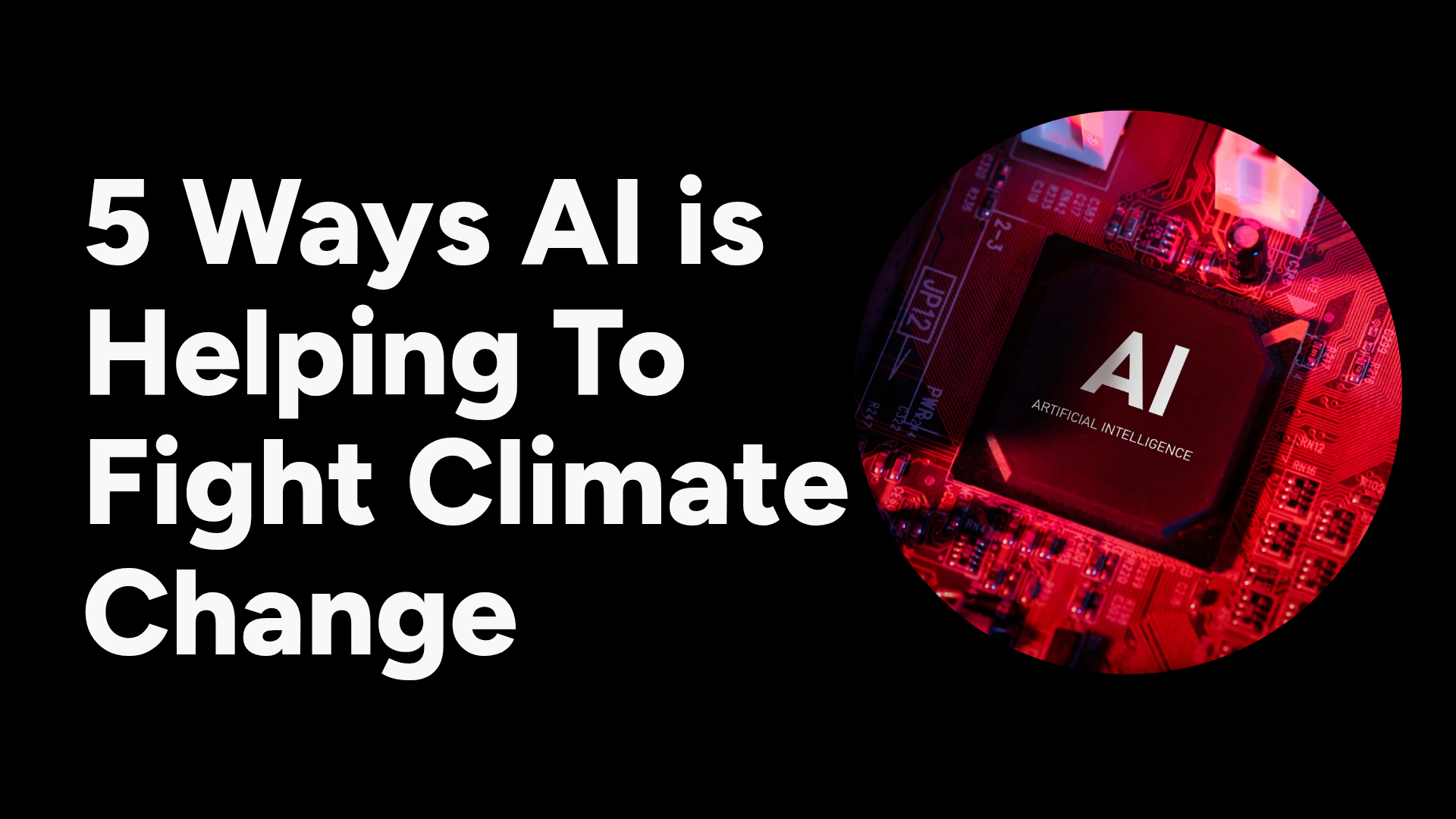 Illustration showing AI applications in renewable energy, agriculture, and climate monitoring