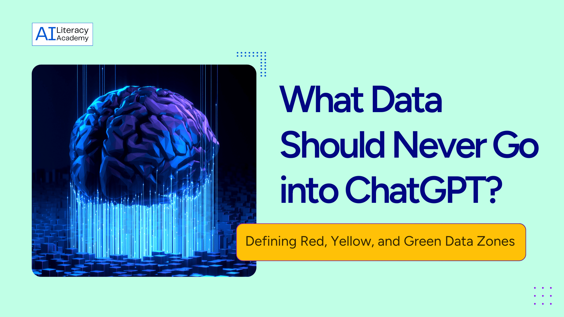 ChatGPT data privacy red yellow green zones safe data classification